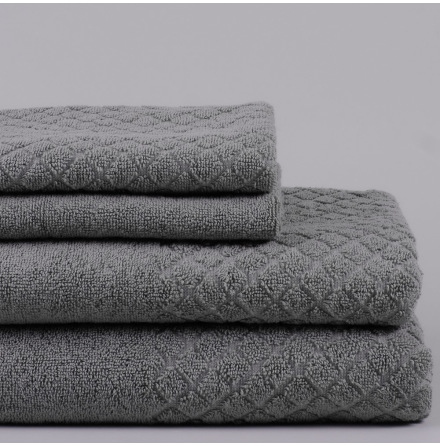 Modesty handduk grå - stilfullt mönstrad 